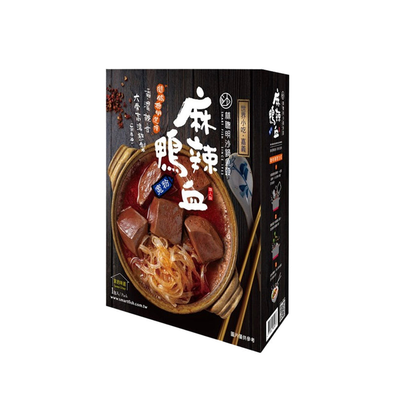 【林聰明】沙鍋麻辣鴨血寬粉（香辣沙茶口味）Spicy Shacha Duck Blood Glass Noodles 645g