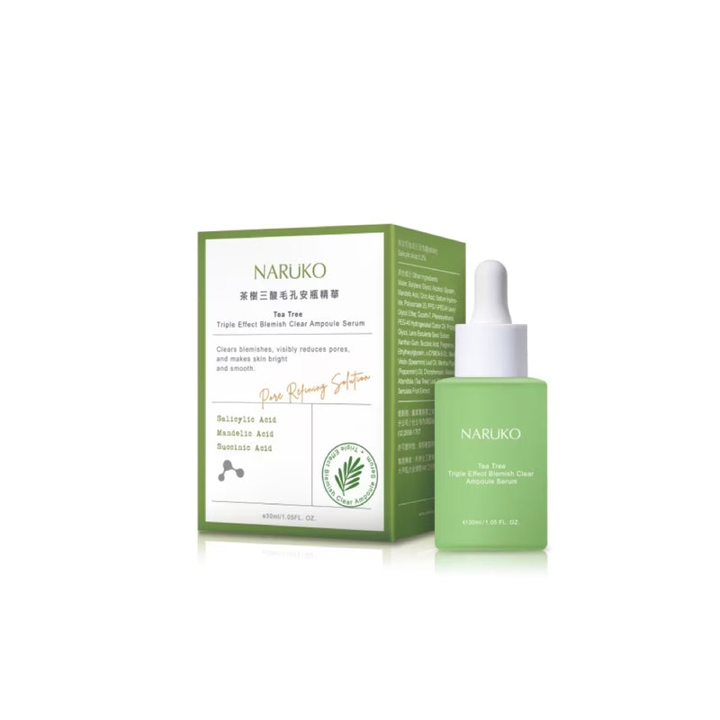 【牛爾親研】茶樹三酸毛孔安瓶精華（孔不留精華）Tea Tree Triple Effect Blemish Clear Ampoule Serum 30ml