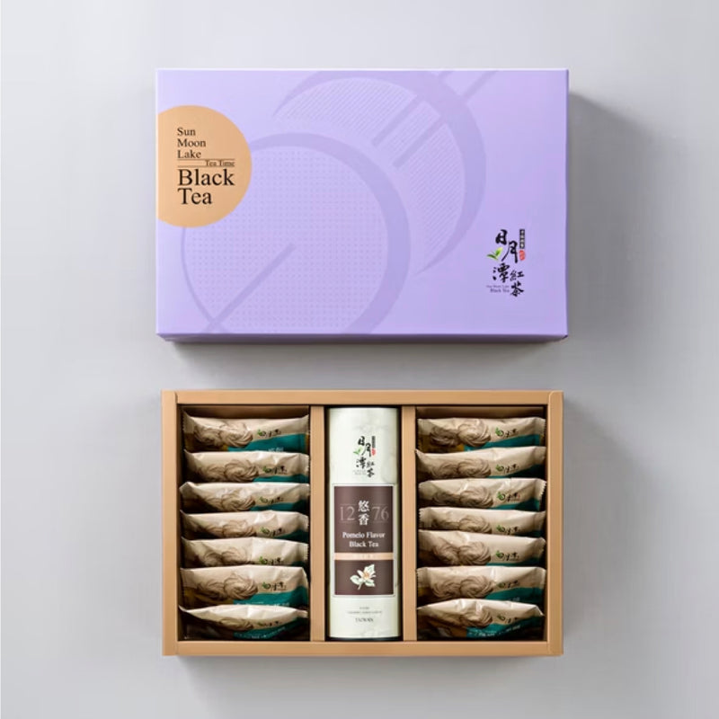 【魚池鄉農會】悠香柚花禮盒（悠香紅茶30g+阿薩姆小茶餅14片）Pomelo Flavor Black Tea 30g + Assam Tea Cookie 14pcs