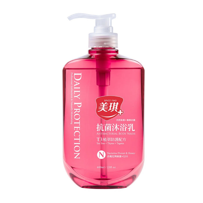 【美琪】抗菌沐浴乳：杏桃花與蜂蜜＋Q10 Nectarine Flower & Honey Antibacterial Body Wash 680ml