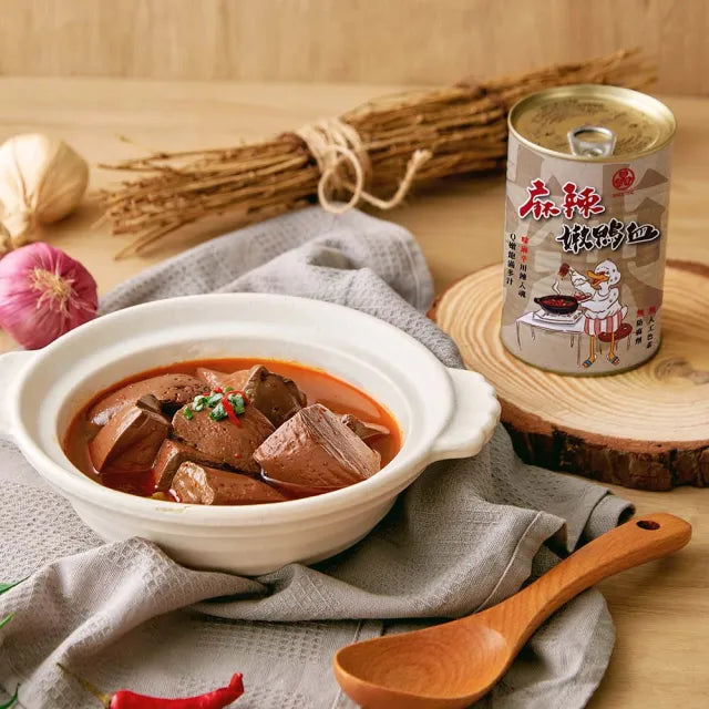 【廣達香】麻辣嫩鴨血 450g（效期2028.04.28）