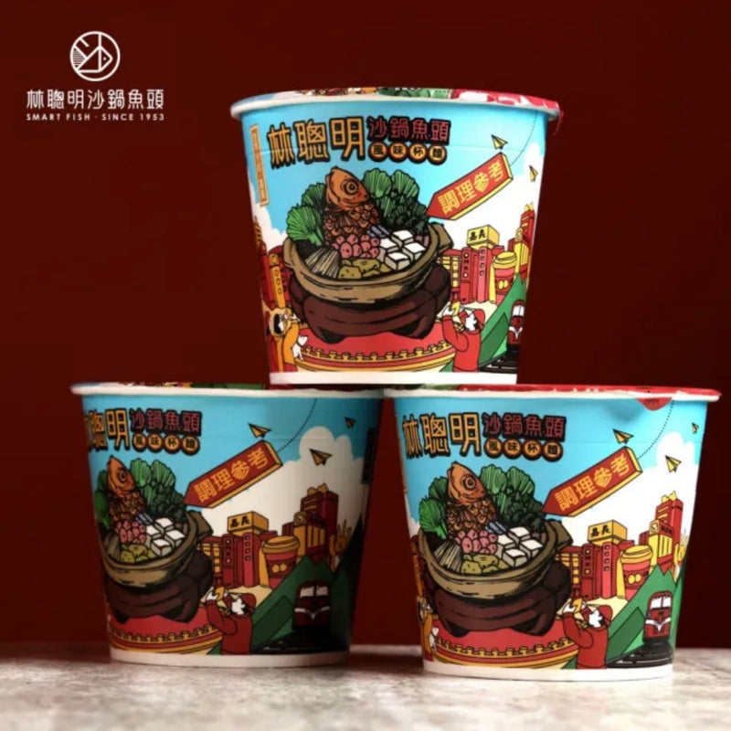 【林聰明】沙鍋魚頭風味杯麵 Barbecue Sauce Flavor Instant Noodle Soup 62g