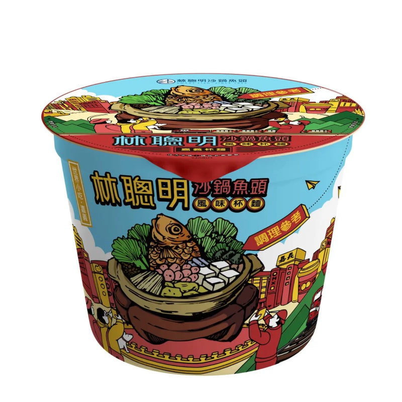 【林聰明】沙鍋魚頭風味杯麵 Barbecue Sauce Flavor Instant Noodle Soup 62g