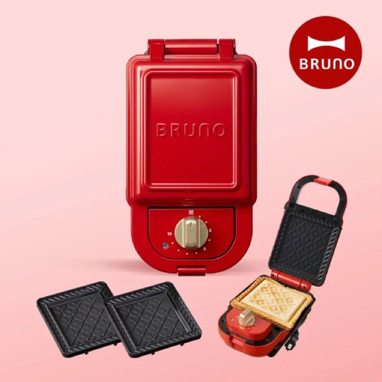 ❥❥❥ 凱莉推薦 ❥❥❥ 【日本BRUNO】 熱壓三明治鬆餅機 紅色/ 薰衣草紫 兩色可選