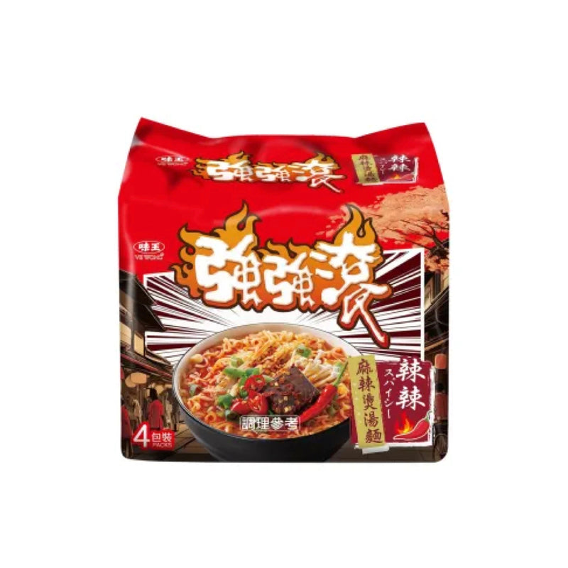 【味王】強強滾 辣辣麻辣燙湯麵 Spicy Hotpot Instant Noodle Soup 4pcs 352g