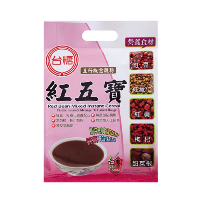 【台糖】紅五寶 五行概念穀粉 15入/ 袋 Red Bean Mixed Instant Cereals 450g