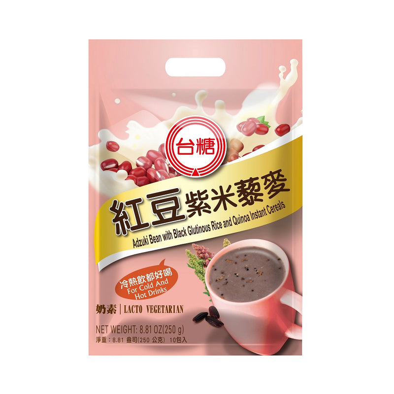 【台糖】紅豆紫米藜麥 10入/ 袋 Adzuki Bean with Black Glutinous Rice and Quinoa Instant Cereals 250g
