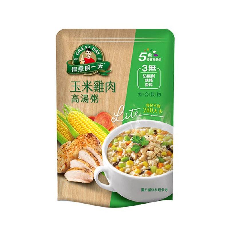 【得意的一天】玉米雞肉高湯粥 Corn & Chicken Flavor Rice Porridge 350g