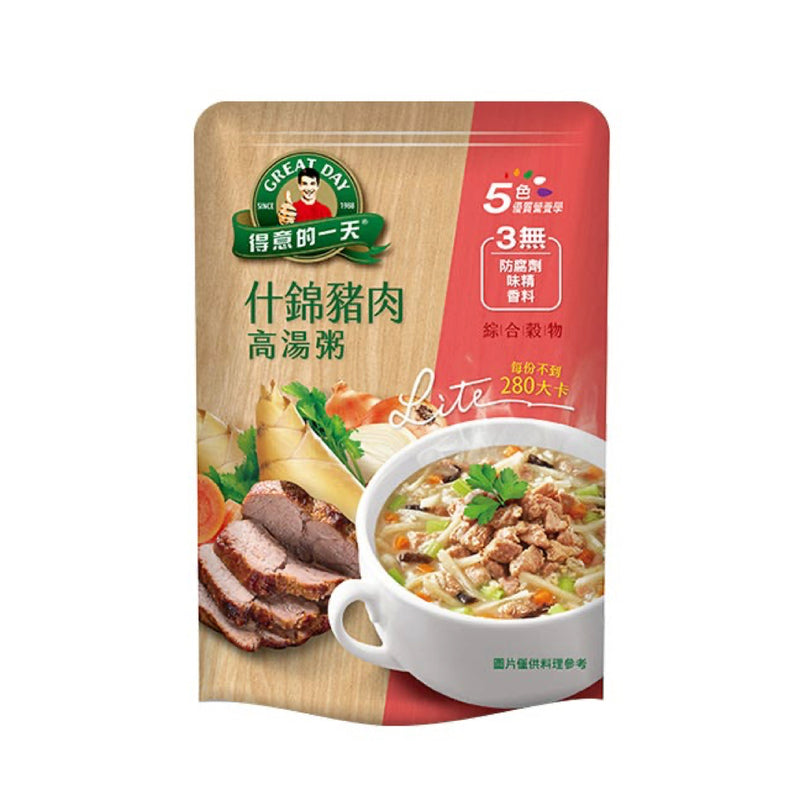【得意的一天】什錦豬肉高湯粥 Pork Flavor Rice Porridge 350g