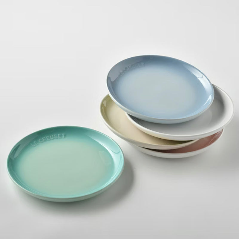 ❥❥❥ 凱莉推薦 ❥❥❥ LC 亞洲版 花蕾系列 圓形淺盤組 17cm 5入 雪花白/沙丘白/淡粉紅/海岸藍/薄荷綠