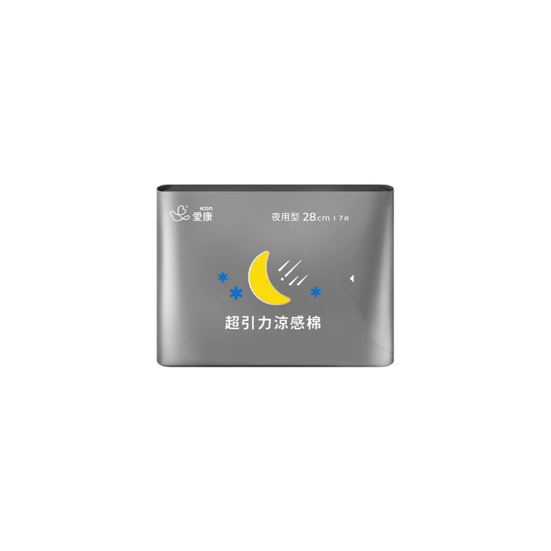 【愛康】超引力涼感棉 夜用型 28cm 7片