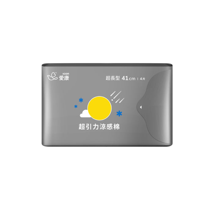 【愛康】超引力涼感棉 超長型 41cm 4片