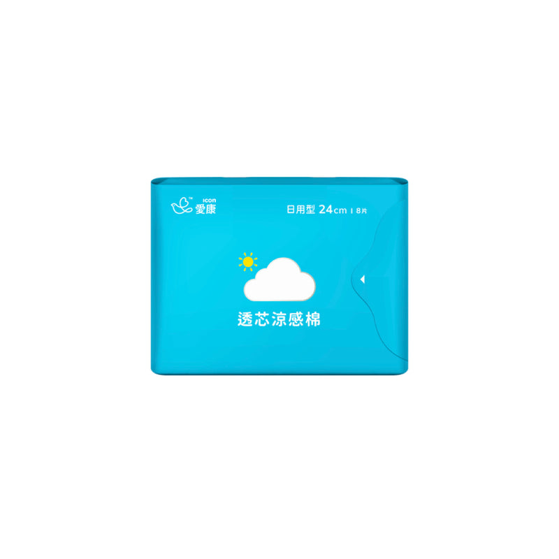 【愛康】透芯涼感棉 日用型 24cm 8片