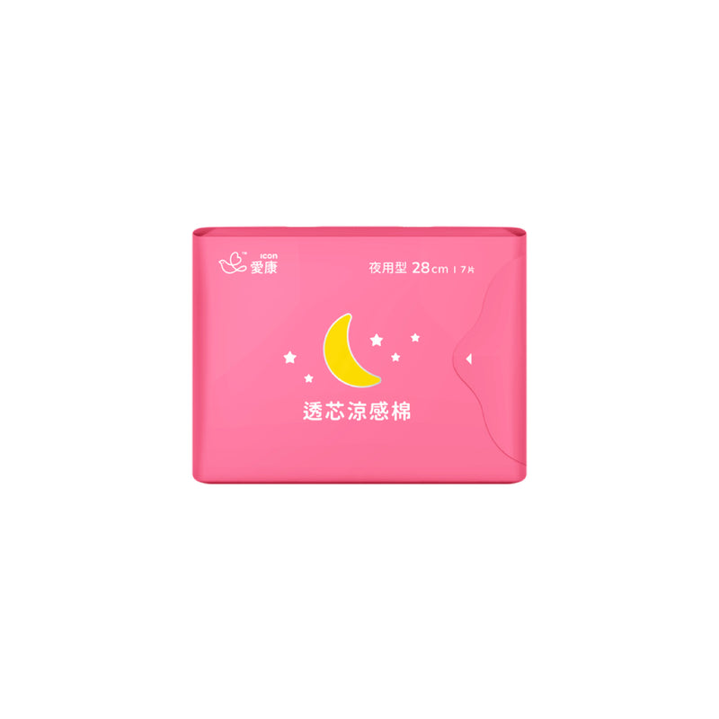 【愛康】透芯涼感棉 夜用型 28cm 7片