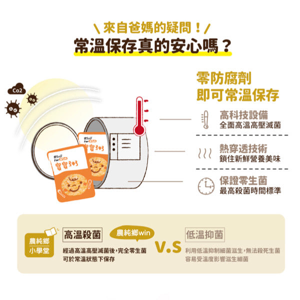 【農純鄉】寶寶粥：虱目樂樂粥 Milk Fish Flavor Baby Rice Porridge 150gx7