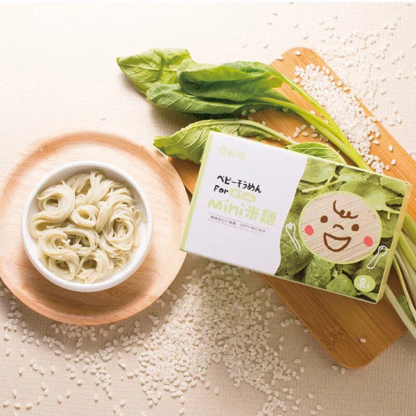 【農純鄉】無鹽菠菜 mini 寶寶米麵 40g 8入/ 盒