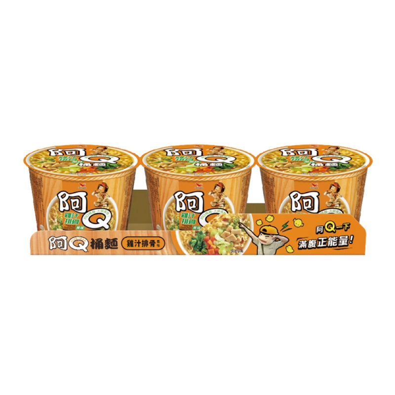 【阿Q桶麵】雞汁排骨風味 Chicken Flavor Instant Noodle Cup Soup 321g