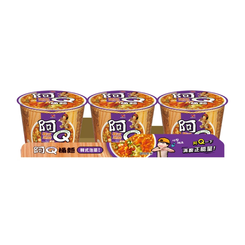【阿Q桶麵】韓式泡菜風味 Korean Kimchi Flavor Instant Noodle Cup Soup 306g