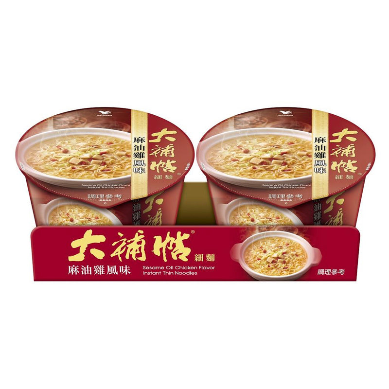 【統一】大補帖 麻油雞風味細麵 二入/ 組 (效期 11.18.25)