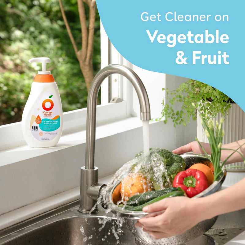 【橘子工坊】天然奶瓶蔬果清潔劑 3 in 1 Fruit, Veggie & Dish Cleaner 650ml x12pcs