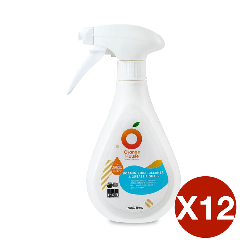 【橘子工坊】橘油泡泡 超濃縮泡沫噴槍型洗碗精 Foaming Dish Cleaner & Grease Fighter 380ml x12pcs