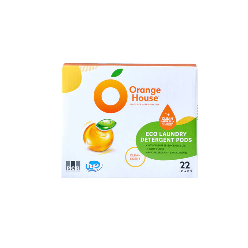 【橘子工坊】低敏/ 去味 天然洗衣膠囊 洗衣球 Eco Laundry Detergent Pods 22loads x6