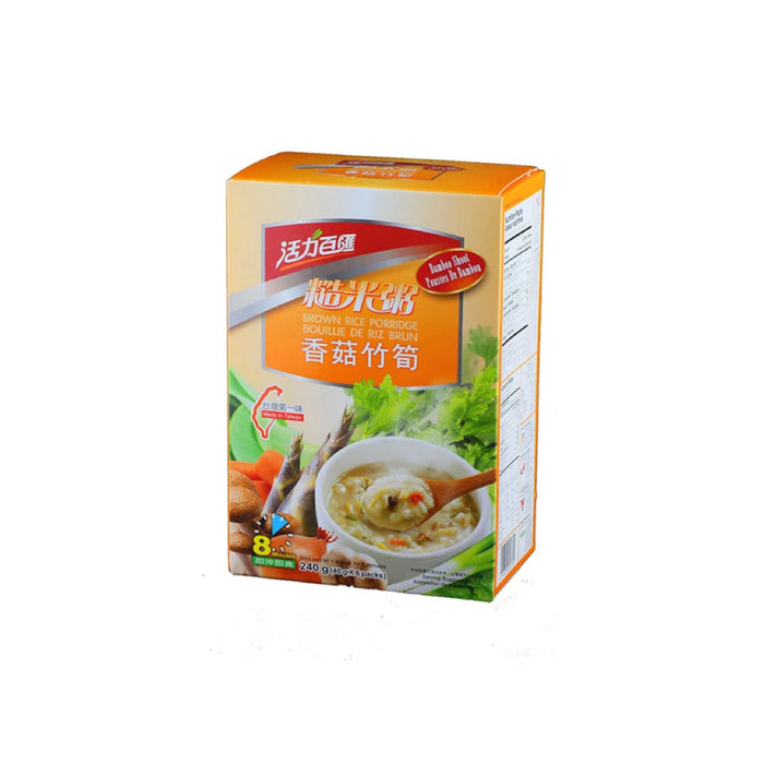 【活力百匯】香菇竹筍糙米粥 Mushroom & Bamboo Shoot Brown Rice Porridge 240g