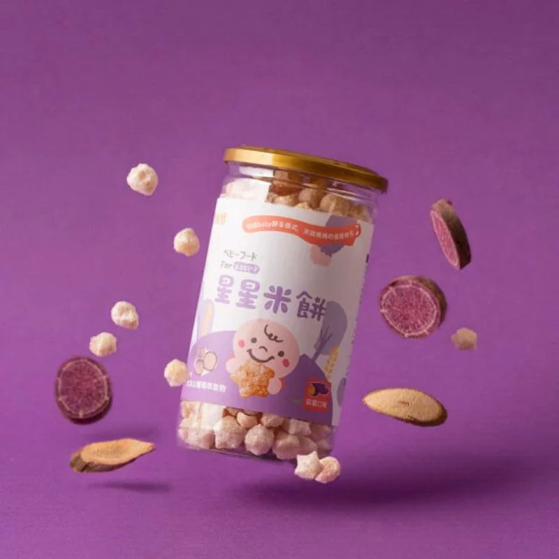 【農純鄉】寶寶米餅 紫薯星星米餅 40g