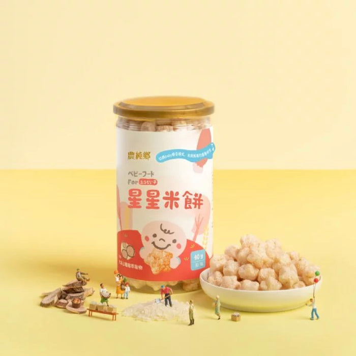 【農純鄉】寶寶米餅 原味星星米餅 40g
