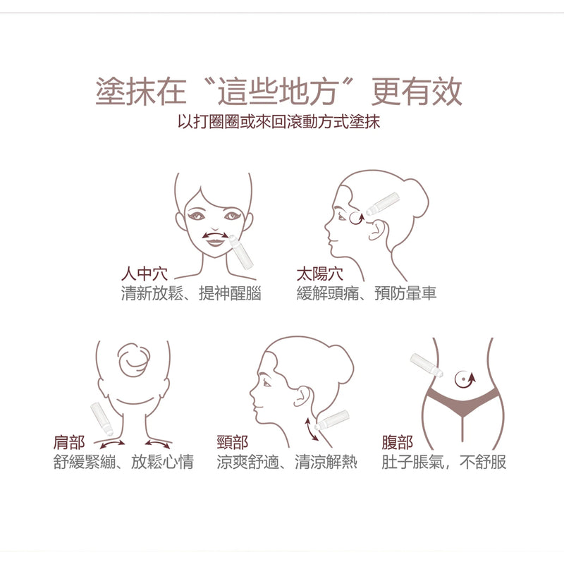 【金牌 帝寶】紓壓檜木精油滾珠瓶 Hinoki Yi Tiao Gen Essential Oil Roller 10ml