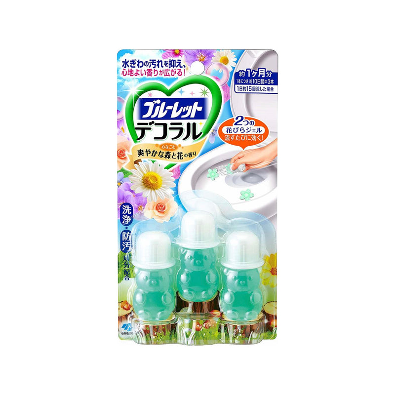 【小林製藥】馬桶消臭花瓣香氛凝膠：森林花香 三入