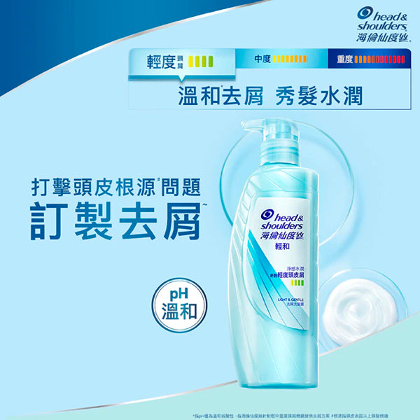 【海倫仙度絲】訂製去屑：溫和去屑洗髮露（淨感水潤）500g