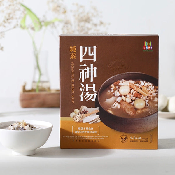【毓秀私房醬】傳統功夫好湯上桌只需五分鐘！純素四神湯 900g/ 盒