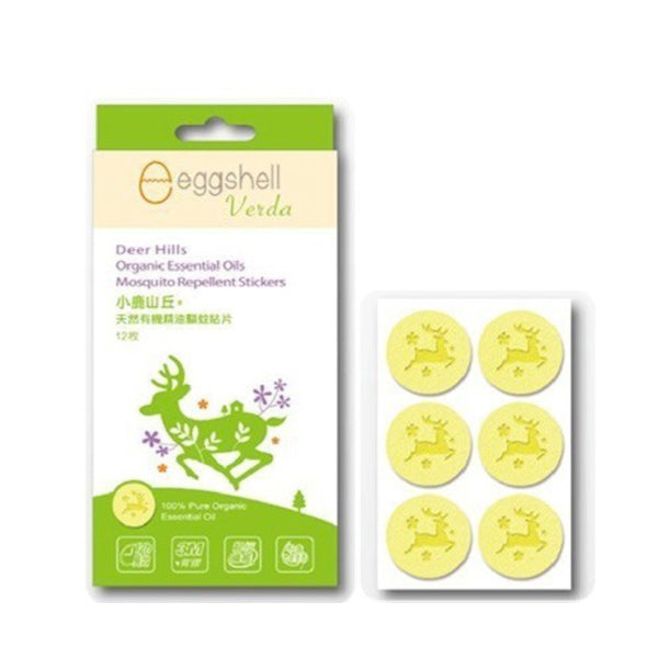 //台灣// 小鹿山丘 有機精油驅蚊貼片 12枚/ 盒