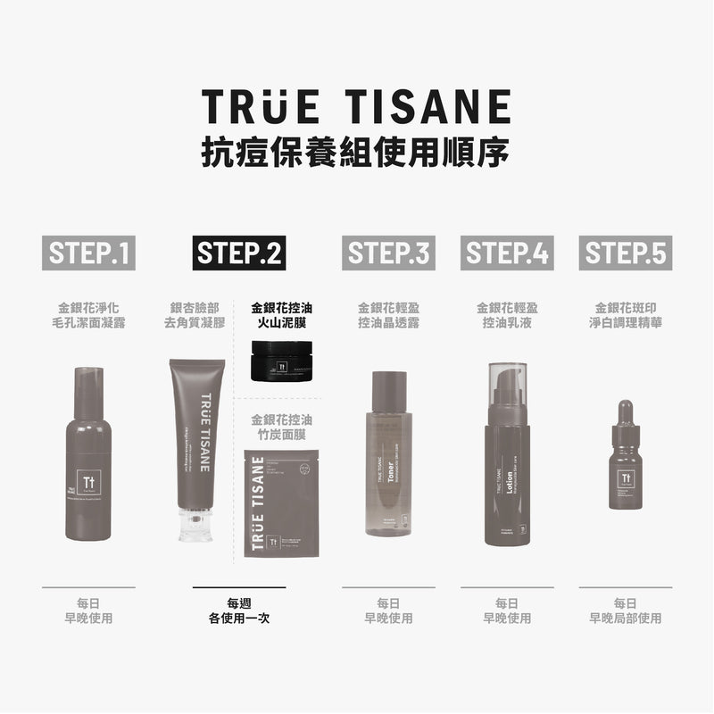 【TRUE TISANE】金銀花控油火山泥膜