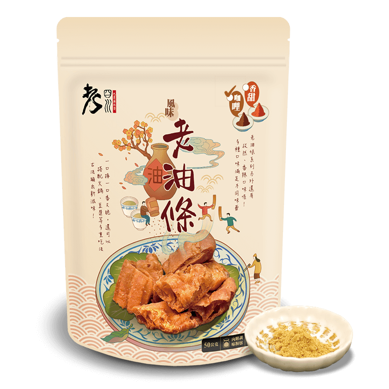 ◉ 預購商品 ◉ 主廚特調【老四川】搖搖老油條：咖哩風味 50g