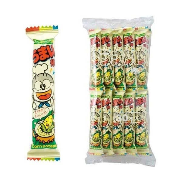 日本境內傳統零食！搖金玉米棒：玉米濃湯口味 30小包/ 袋 180g