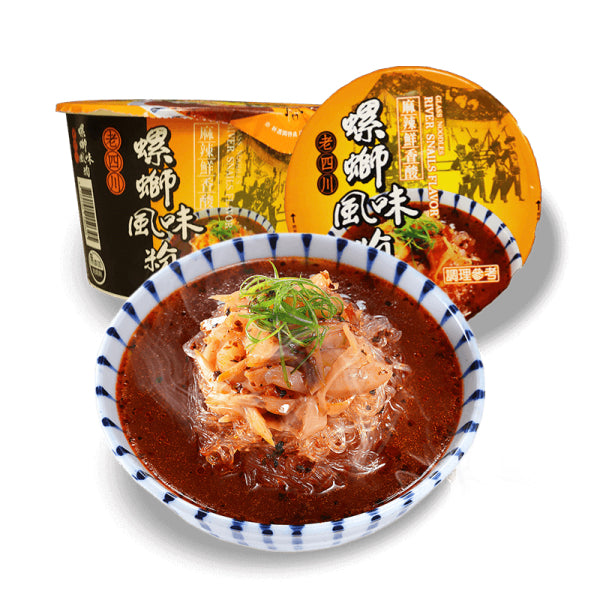 暖心開胃 經典川式麻辣【老四川】螺螄風味粉 105.5g/ 碗