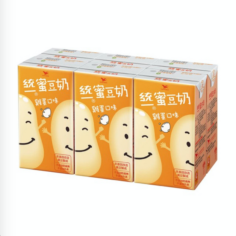 【統一】蜜豆奶：雞蛋口味 250ml 六入/組