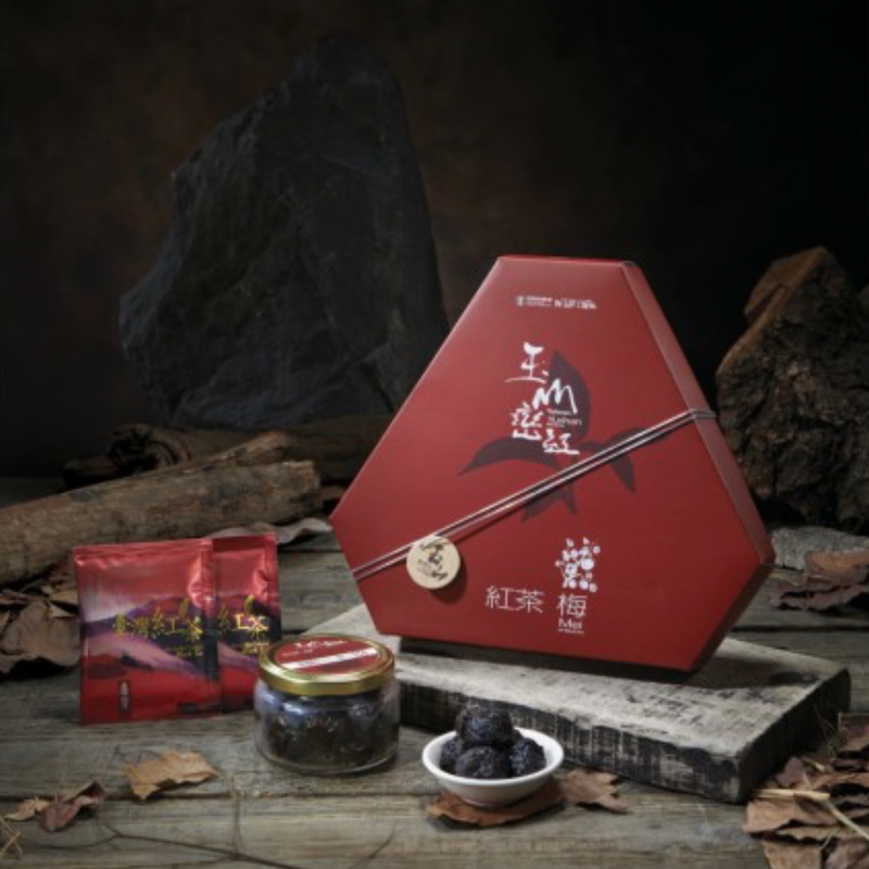 【信義鄉農會】玉山巒紅：紅茶梅禮盒（玉山布農紅茶＋玉山巒紅紅茶梅）