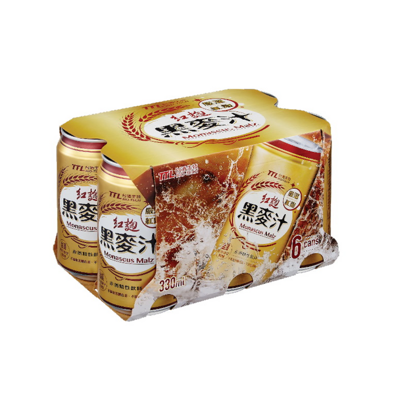【台酒】全素紅麴黑麥汁（六罐裝）