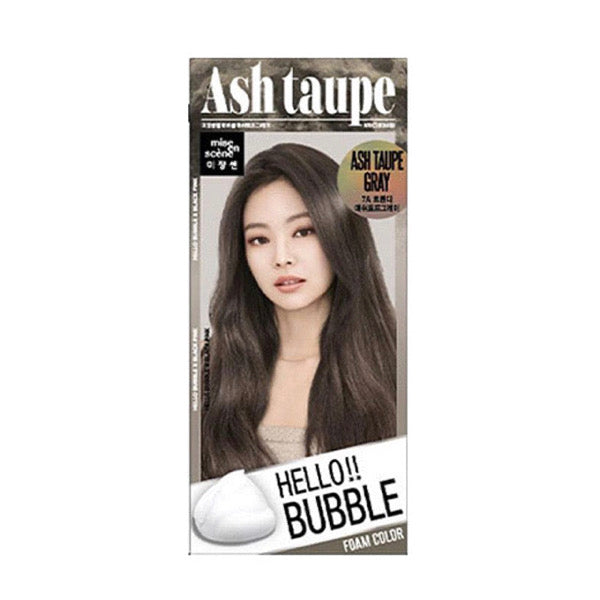 ◉ 一個人也能完成的居家染髮 ◉【韓國 Mise-en-scene】HELLO BUBBLE 泡沫染髮劑 7A Ash Taupe 灰褐色 ◉