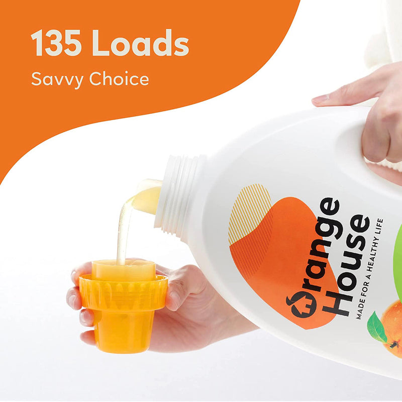 【橘子工坊】天然濃縮洗淨病毒酵素洗衣精 Liquid Laundry Detergent 4000ml x3pcs