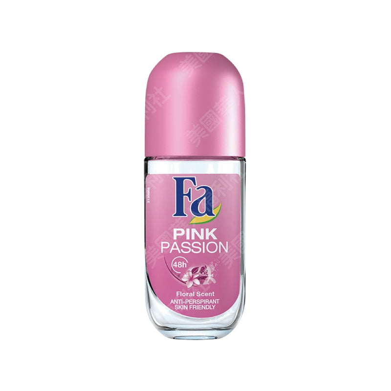 台灣好評！德國進口【FA】止汗爽身露：粉紅花香滾珠瓶 50ml