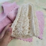 ◉ 南投國姓鄉 ◉【多福農場】手工自曬純天然菜瓜布 ◉【塊狀．剖半】Ａ級 長 15cm以上 x 寬 9cm以上