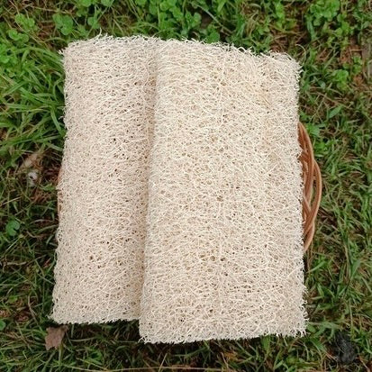 ◉ 南投國姓鄉 ◉【多福農場】手工自曬純天然菜瓜布 ◉【片狀 2.0】長型 長 15-18cm x 寬 8-10cm x 高 1-1.5cm