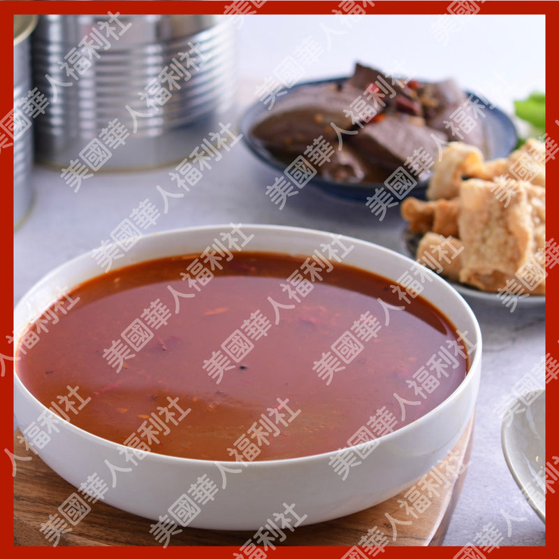 【台灣在地ㄟ尚好】麻辣鴨血鍋底 1700g（有料固形體 900g）外銷版 ⚠️ 罐頭運輸中擠壓變形屬正常，訂購前請自行評估 ⚠️（效期2027.08.12)