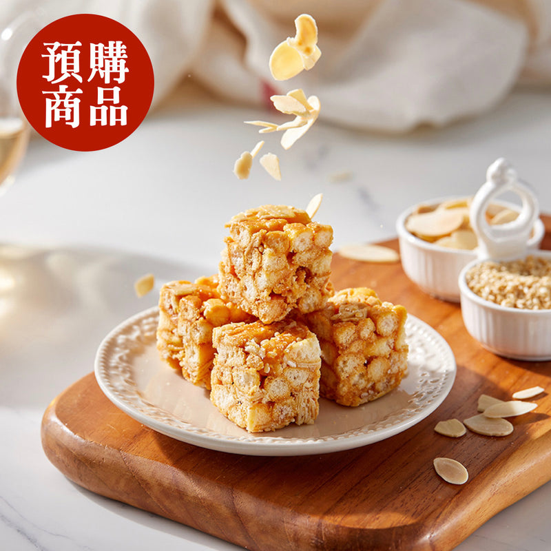 ◉ 預購商品 ◉ 奶油酥餅的故鄉【台中裕珍馨】◉ 非油炸沙其瑪 杏仁白芝麻 20入/ 袋 ◉（每月 20 日結單，下月 15 日開始出貨）