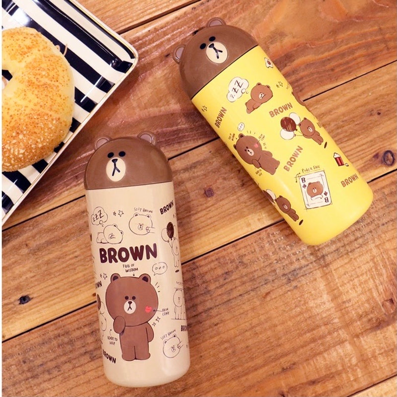 ☆★ 與台灣 7-11 同步 ★☆ LINE FRIENDS 輕量立體造型保溫杯350ml
