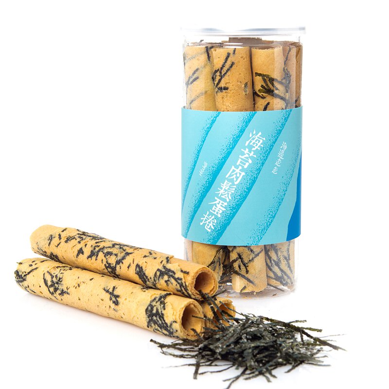 ◉ 預購商品 ◉【海邊走走】海苔肉鬆蛋捲（桶裝夾餡）◉（每月 20 日結單，下月 15 日開始出貨）